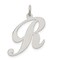 Sterling Silver Large Script Initial Letter R Charm Jewerly 21mm x 17mm
